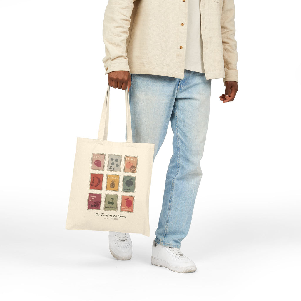 Fruit of the Spirit Illustration Canvas Tote Bag